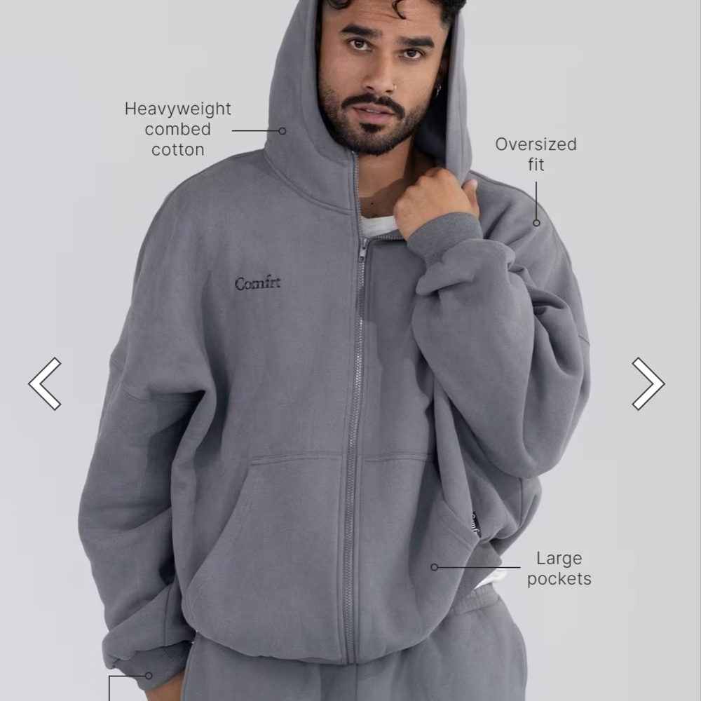 Comfit Cloud Zip Unisex Hoodie
